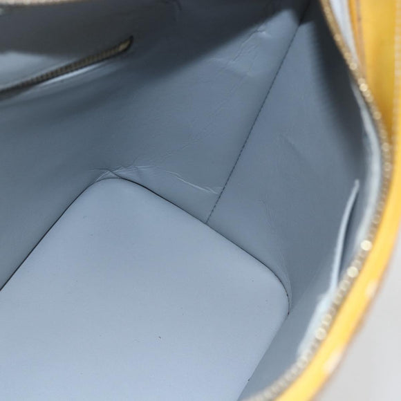 LOUIS VUITTON Monogram Vernis Houston Hand Bag Gris M91053 LV Auth 155923