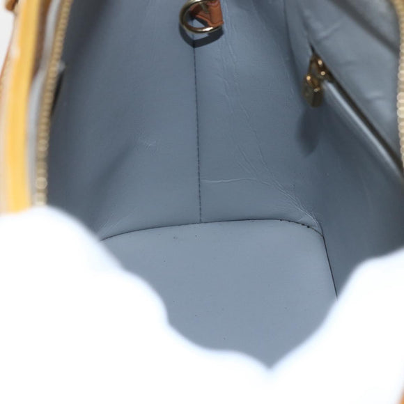 LOUIS VUITTON Monogram Vernis Houston Hand Bag Gris M91053 LV Auth 155923