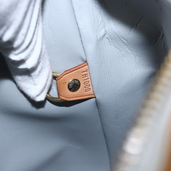 LOUIS VUITTON Monogram Vernis Houston Hand Bag Gris M91053 LV Auth 155923