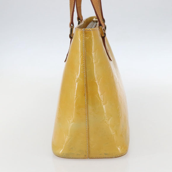 LOUIS VUITTON Monogram Vernis Houston Hand Bag Gris M91053 LV Auth 155923