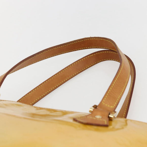 LOUIS VUITTON Monogram Vernis Houston Hand Bag Gris M91053 LV Auth 155923