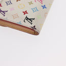 LOUIS VUITTON Multicolor Anvelop Cult De Vuitto Case White M66557 LV Auth 155925-15