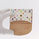 LOUIS VUITTON Multicolor Anvelop Cult De Vuitto Case White M66557 LV Auth 155925-9