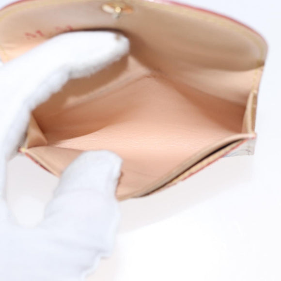 LOUIS VUITTON Multicolor Anvelop Cult De Vuitto Case White M66557 LV Auth 155925