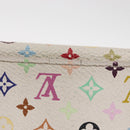 LOUIS VUITTON Multicolor Anvelop Cult De Vuitto Case White M66557 LV Auth 155925-3