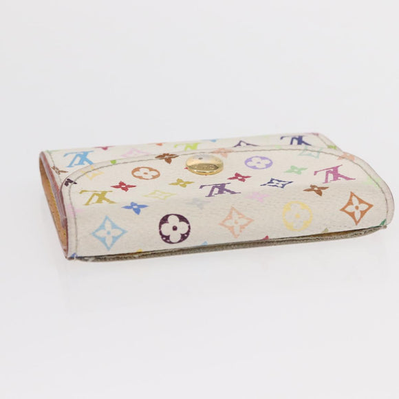 LOUIS VUITTON Multicolor Anvelop Cult De Vuitto Case White M66557 LV Auth 155925