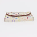 LOUIS VUITTON Multicolor Anvelop Cult De Vuitto Case White M66557 LV Auth 155925-7