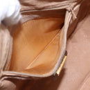 GUCCI GG Supreme Web Sherry Line Bag PVC Beige Gold 001 123 0918 Auth 155926-21