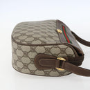 GUCCI GG Supreme Web Sherry Line Bag PVC Beige Gold 001 123 0918 Auth 155926-5