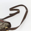 GUCCI GG Supreme Web Sherry Line Bag PVC Beige Gold 001 123 0918 Auth 155926-8