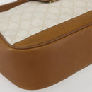 GUCCI GG Supreme Shoulder Bag PVC Beige Gold 116 02 076 Auth 155927-11