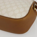 GUCCI GG Supreme Shoulder Bag PVC Beige Gold 116 02 076 Auth 155927-12