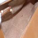 GUCCI GG Supreme Shoulder Bag PVC Beige Gold 116 02 076 Auth 155927-16