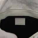 GUCCI GG Supreme Sherry Line Waist Bag PVC White Gold 152597 Auth 155928-14