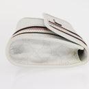 GUCCI GG Supreme Sherry Line Waist Bag PVC White Gold 152597 Auth 155928-4