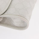 GUCCI GG Supreme Sherry Line Waist Bag PVC White Gold 152597 Auth 155928-8