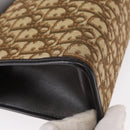 Christian Dior Trotter Canvas Shoulder Bag Brown Gold Auth 155930-8