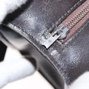 Christian Dior Trotter Canvas Shoulder Bag Brown Gold Auth 155930-10