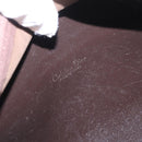 Christian Dior Trotter Canvas Shoulder Bag Brown Gold Auth 155930-12