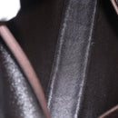 Christian Dior Trotter Canvas Shoulder Bag Brown Gold Auth 155930-11