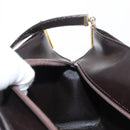 Christian Dior Trotter Canvas Shoulder Bag Brown Gold Auth 155930-20