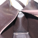 Christian Dior Trotter Canvas Shoulder Bag Brown Gold Auth 155930-21