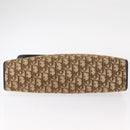 Christian Dior Trotter Canvas Shoulder Bag Brown Gold Auth 155930-5