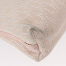 Christian Dior Trotter Canvas Shoulder Bag Pink Silver Auth 155931-10