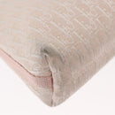 Christian Dior Trotter Canvas Shoulder Bag Pink Silver Auth 155931-12