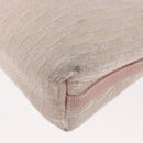 Christian Dior Trotter Canvas Shoulder Bag Pink Silver Auth 155931-13