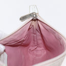 Christian Dior Trotter Canvas Shoulder Bag Pink Silver Auth 155931-19