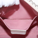 Christian Dior Trotter Canvas Shoulder Bag Pink Silver Auth 155931-21