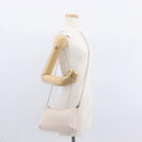 Christian Dior Trotter Canvas Shoulder Bag Pink Silver Auth 155931-23