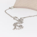 Christian Dior Trotter Canvas Shoulder Bag Pink Silver Auth 155931-7