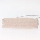 Christian Dior Trotter Canvas Shoulder Bag Pink Silver Auth 155931-9