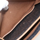 Christian Dior Honeycomb Canvas Shoulder Bag PVC Black Gold Auth 155933-18