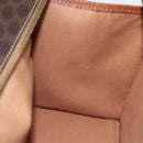 CELINE Macadam Canvas Hand Bag PVC Leather Brown Gold Auth 155934-19