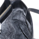 CELINE Macadam Canvas Tote Bag PVC Leather Black Gold Auth 155936-21