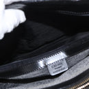 CELINE Macadam Canvas Tote Bag PVC Leather Black Gold Auth 155936-25