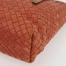BOTTEGA VENETA INTRECCIATO Tote Bag Leather Orange Gold Auth 155938-10