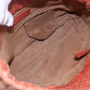 BOTTEGA VENETA INTRECCIATO Tote Bag Leather Orange Gold Auth 155938-15