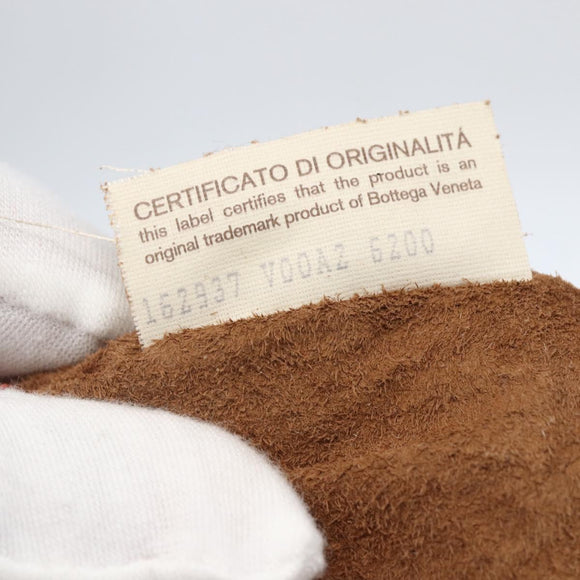 BOTTEGA VENETA INTRECCIATO Tote Bag Leather Orange Gold Auth 155938