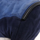 LOEWE Shoulder Bag Suede Leather Blue Auth 155939-9