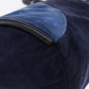 LOEWE Shoulder Bag Suede Leather Blue Auth 155939-14