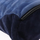 LOEWE Shoulder Bag Suede Leather Blue Auth 155939-15