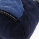 LOEWE Shoulder Bag Suede Leather Blue Auth 155939-16