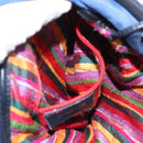 LOEWE Shoulder Bag Suede Leather Blue Auth 155939-21