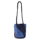 LOEWE Shoulder Bag Suede Leather Blue Auth 155939-2