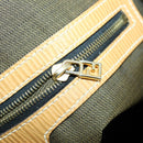 FENDI Zucca Canvas Shoulder Bag Black Brown Auth 155940-22