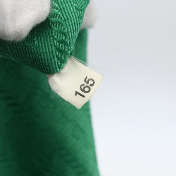 PRADA Tote Bag Nylon Green Gold Auth 155942